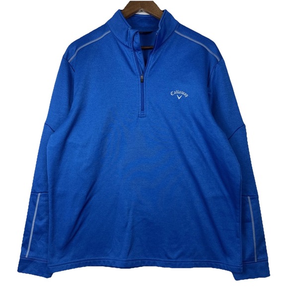Callaway Other - Callaway Pullover Mens Large Blue Quarter Zip Jacket Dri Fit Cloth Lined Golf